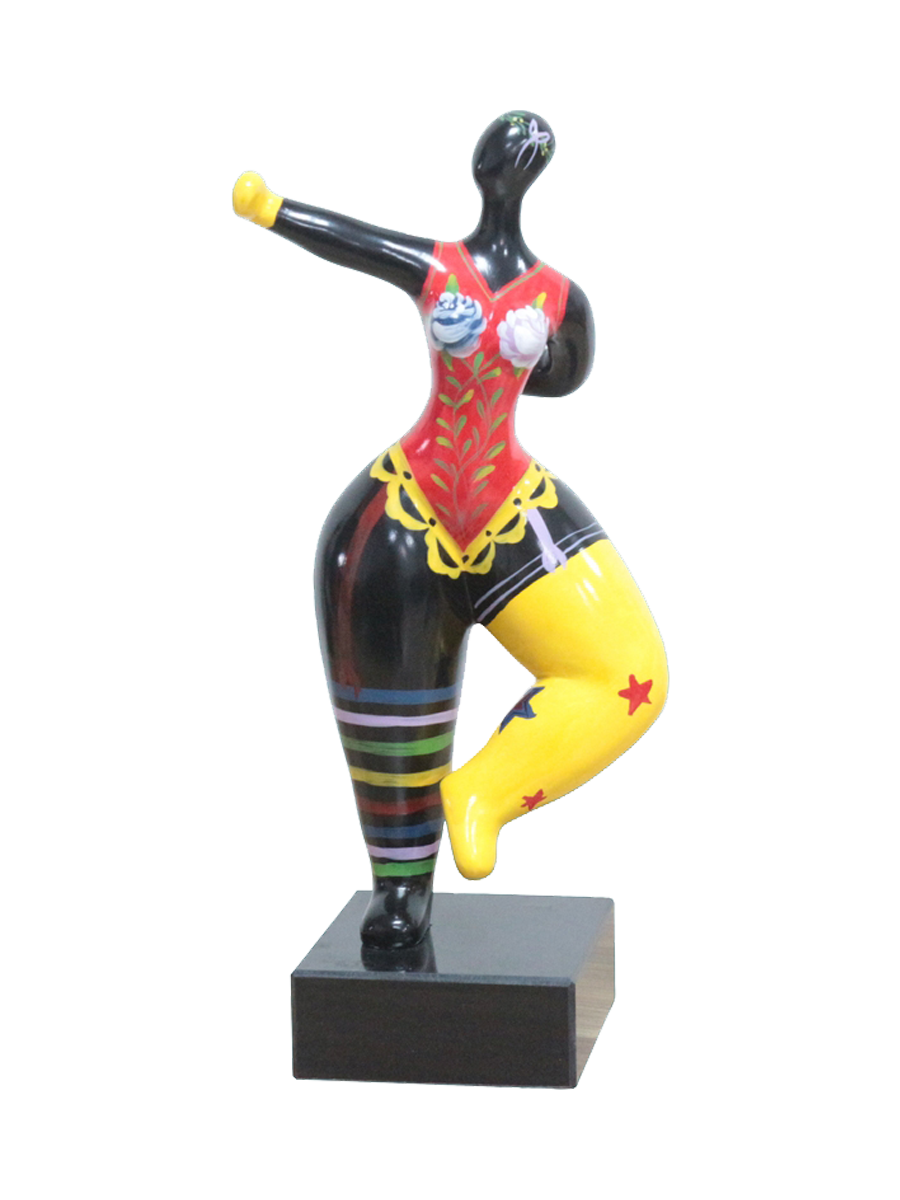 
Scultura di design realizzata a mano «Omaggio a Niki de Saint Phalle Balance» 34 x 11 cm