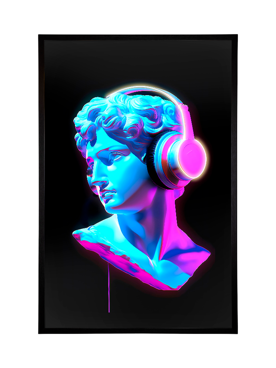 
Design Wandbild „Busto“ mit LED-Beleuchtung