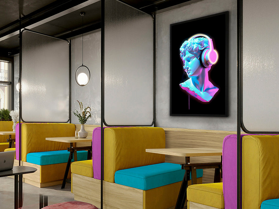 
Design Wandbild „Busto“ mit LED-Beleuchtung