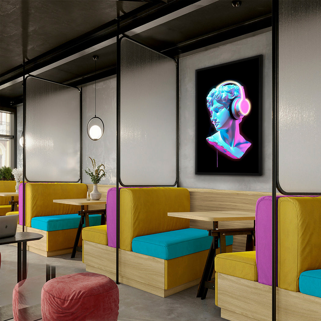 
Quadro da parete di design “Busto” con illuminazione LED