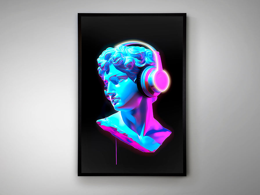 
Quadro da parete di design “Busto” con illuminazione LED
