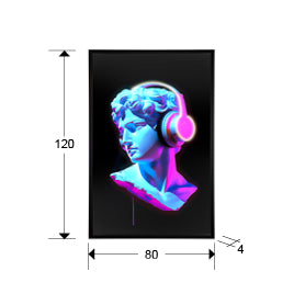 
Quadro da parete di design “Busto” con illuminazione LED