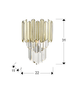 
Applique murale LED design « Tiara »