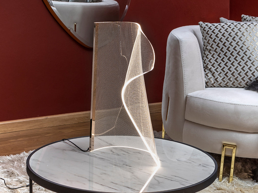 
LED Design Tischlampe „Velos“ - Roségold
