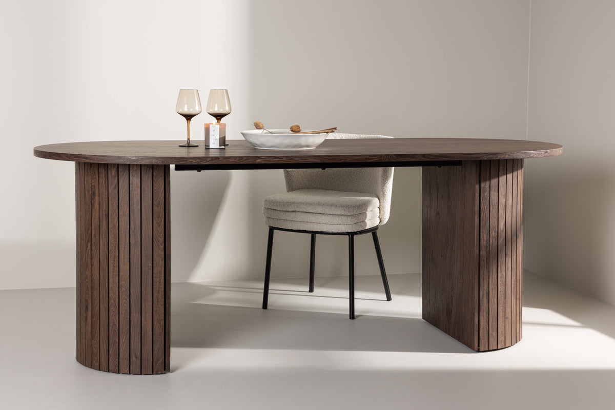 
Ovaler Design Esstisch „Härön“ 200 x 90 cm