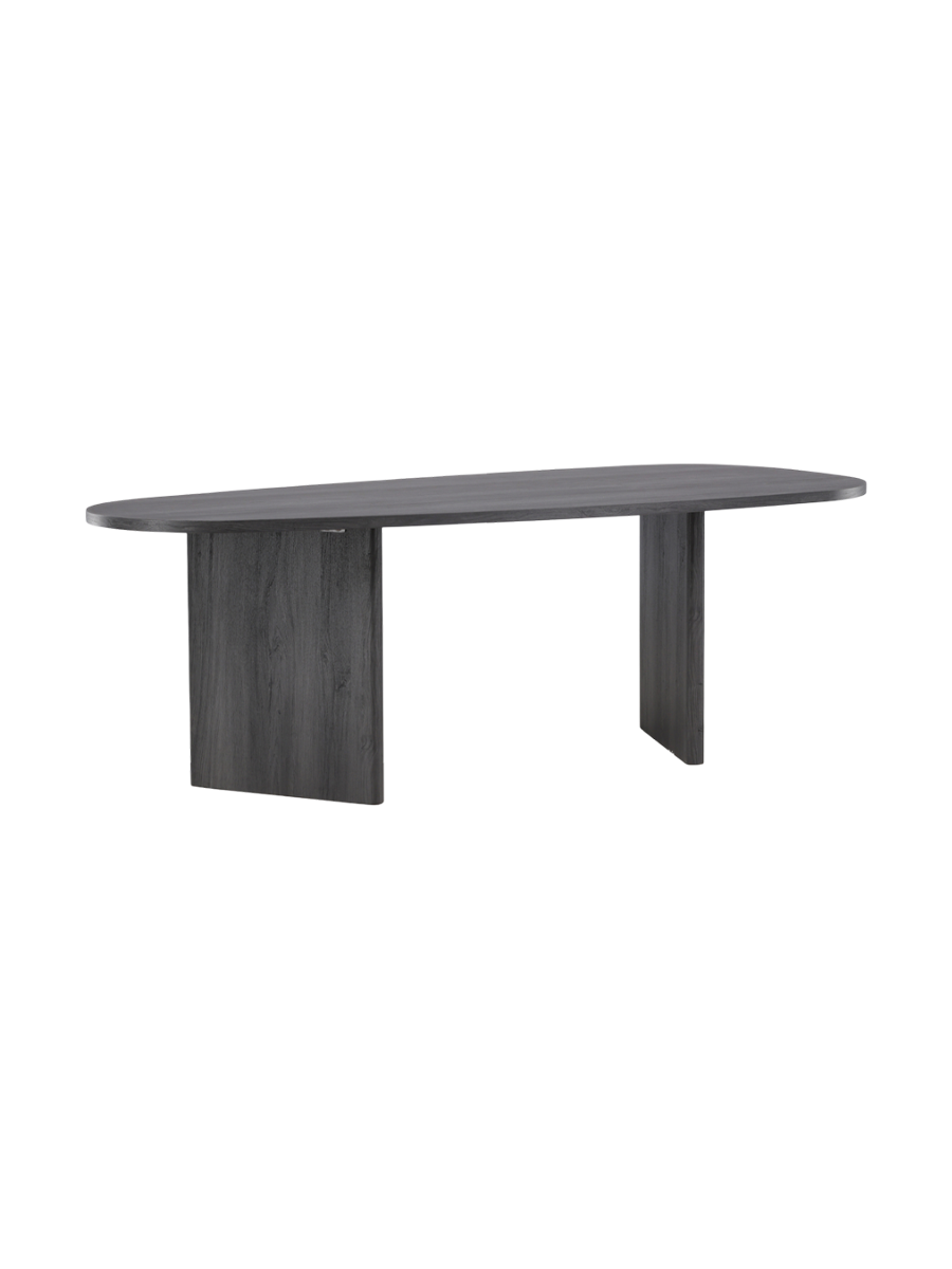 
Table à manger ovale design « Grönvik » - 220 x 100 cm - Noir