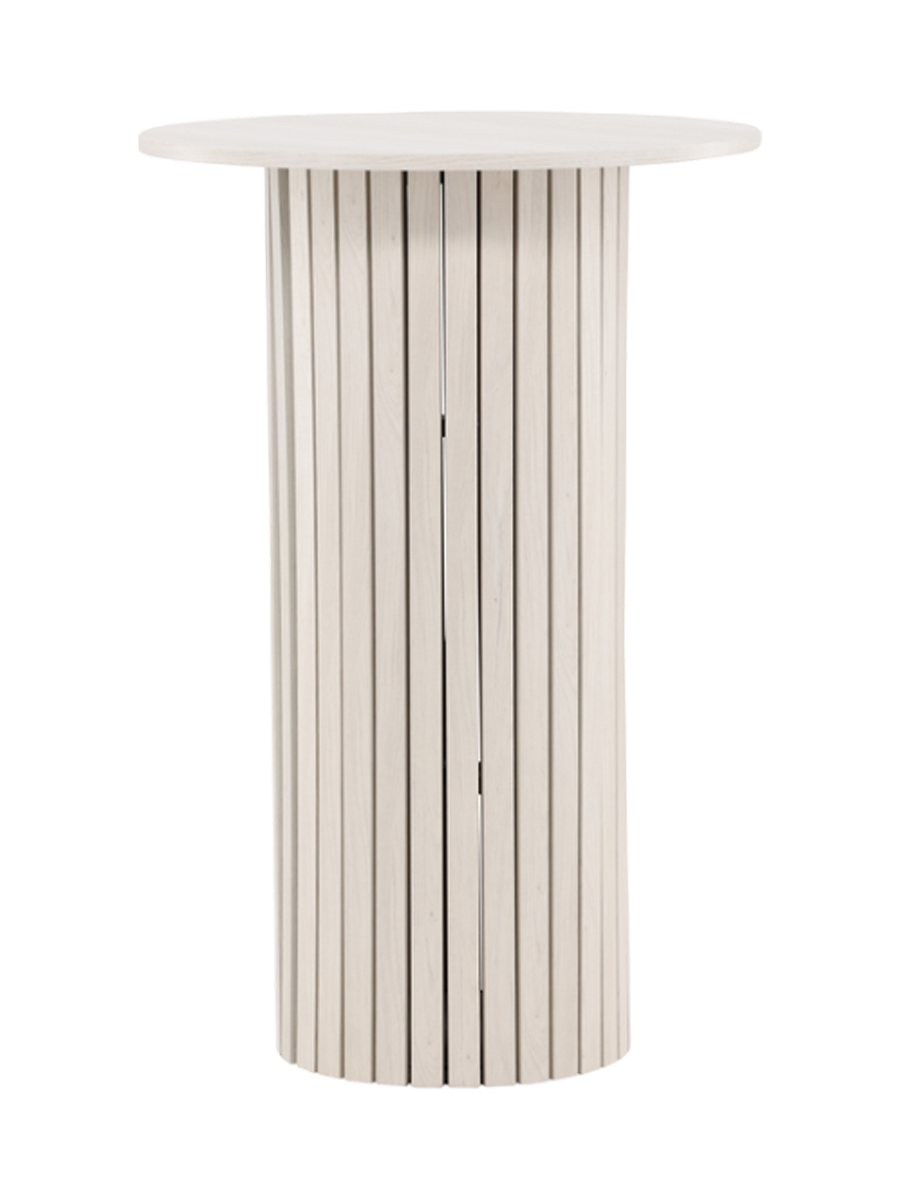 
Runder Design Bartisch „Härön“ Ø 70 x 105 cm - Whitewash