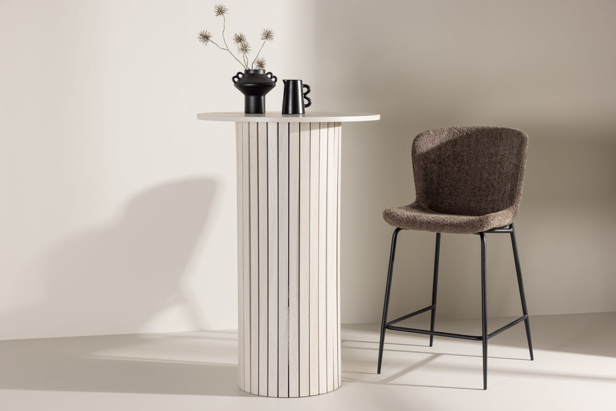 
Runder Design Bartisch „Härön“ Ø 70 x 105 cm - Whitewash