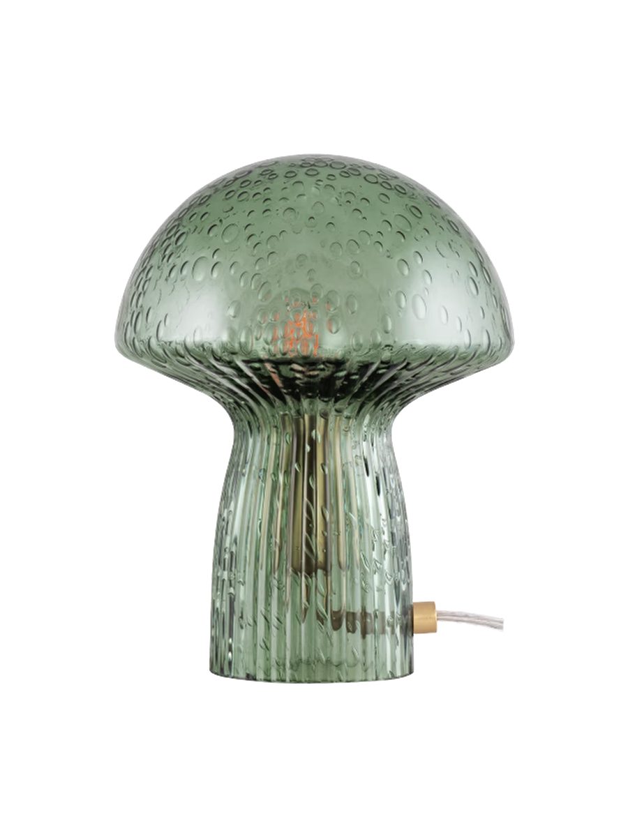 
Lampada da tavolo di design „Fungo“ in vetro soffiato a bocca, verde - Piccolo, Ø 16 x Altezza 20 cm