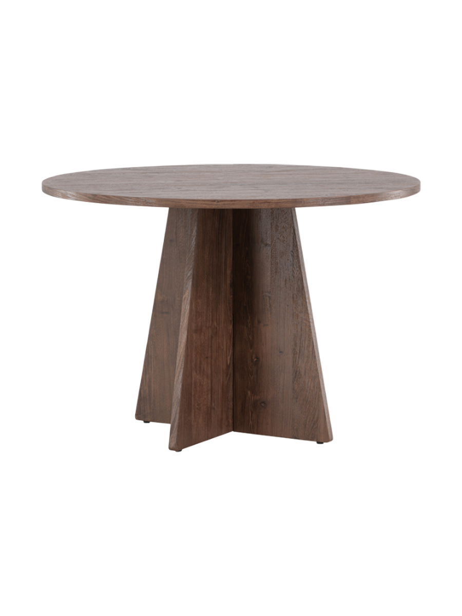 
Tavolo da pranzo rotondo di design „Bootcut“ Ø 110 cm - Mocca