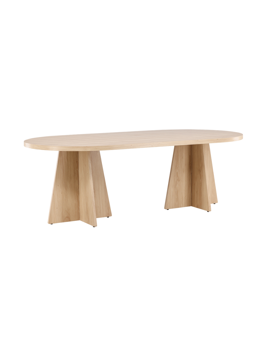
Ovaler Design Esstisch „Bootcut“ - 230 x 115 cm - Natural