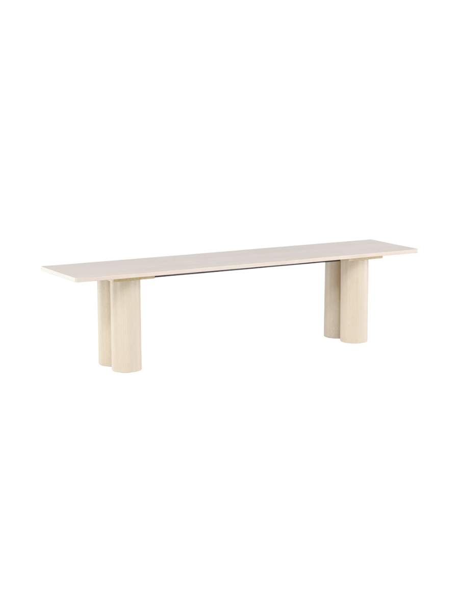 
Banc design « Olivia » - Whitewash
