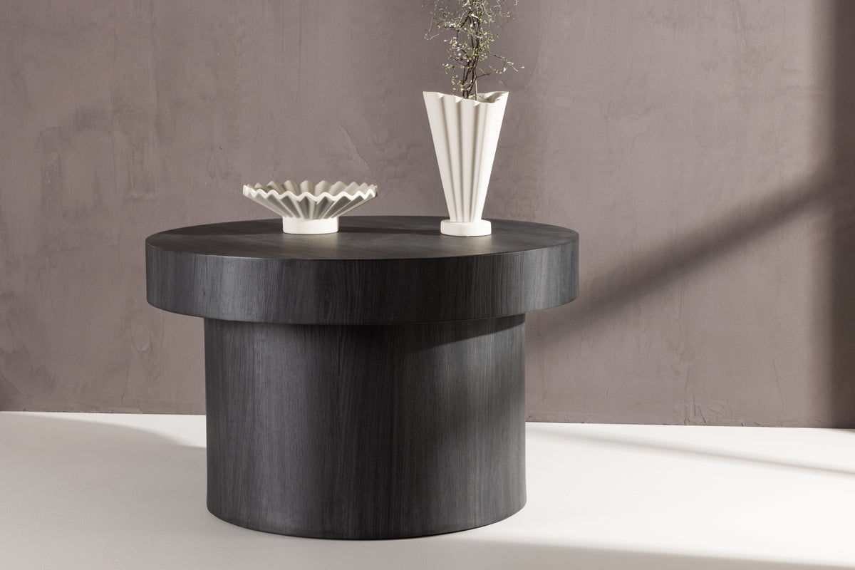
Tavolino da salotto di design „Malung“ Ø 80 cm - Nero