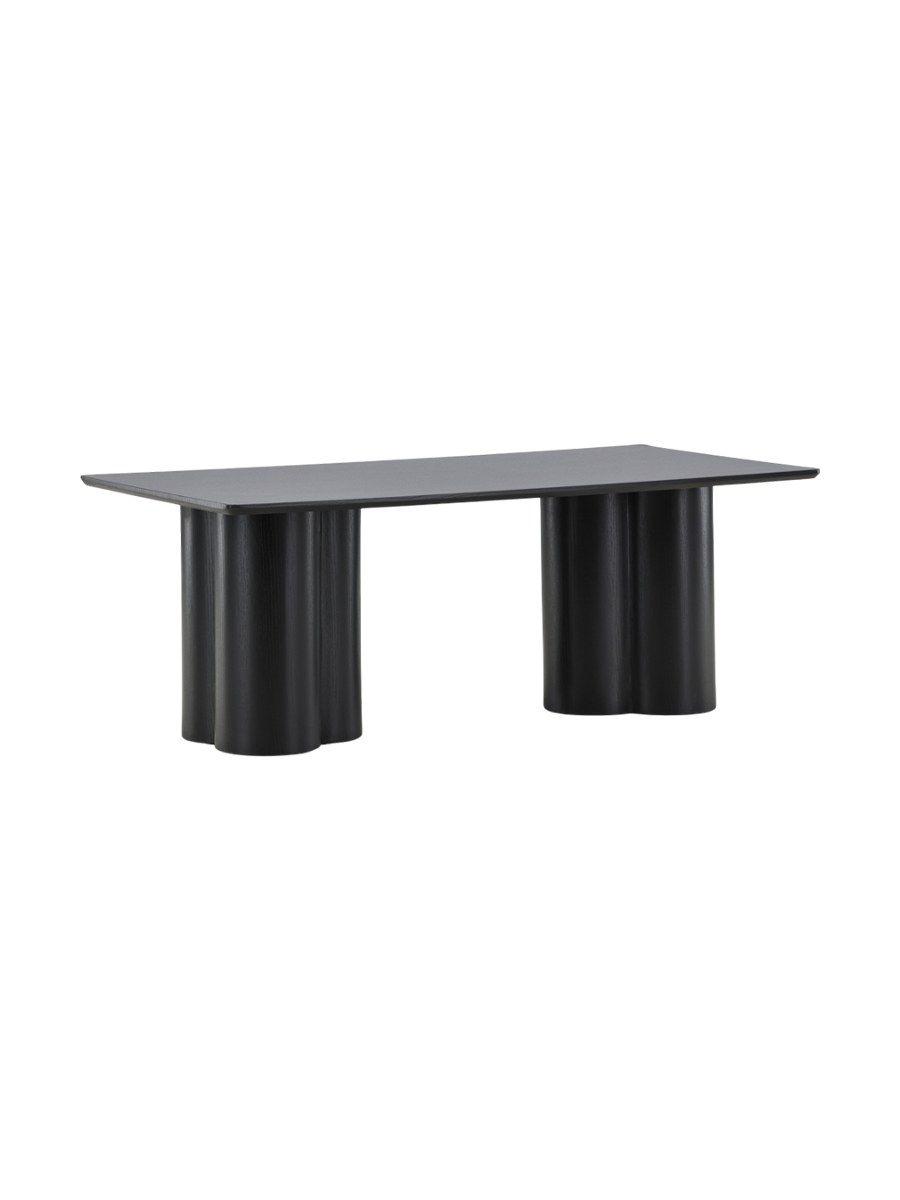 
Design Couchtisch „Olivia“ - 120 x 60 cm - Schwarz / Weiss