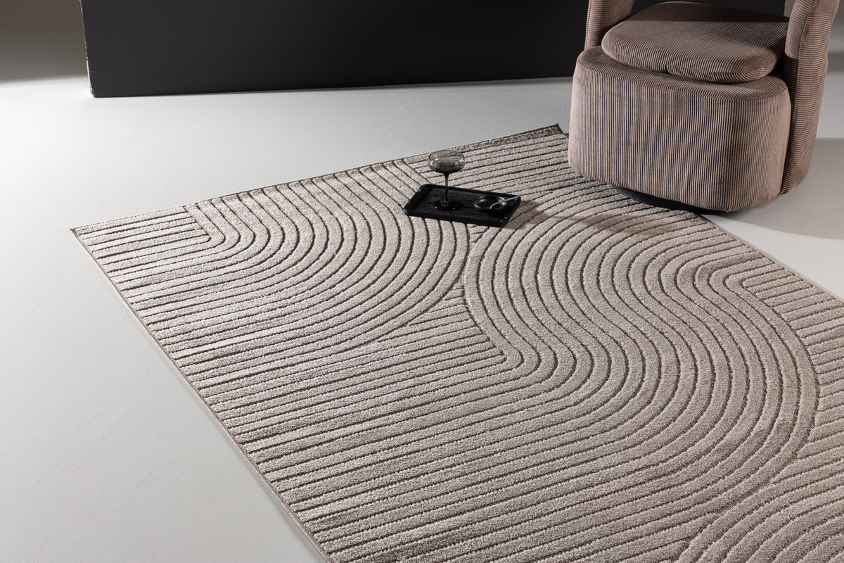 
Designer Rug "Vince", various sizes - Taupe / 200 x 290 cm