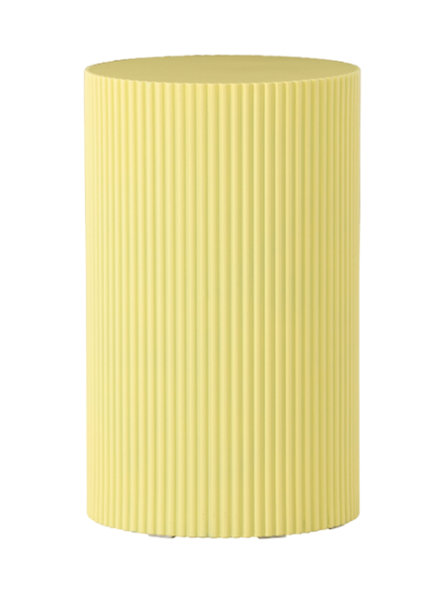 
Table d'appoint et sellette de fleurs design « Lenox » - Jaune