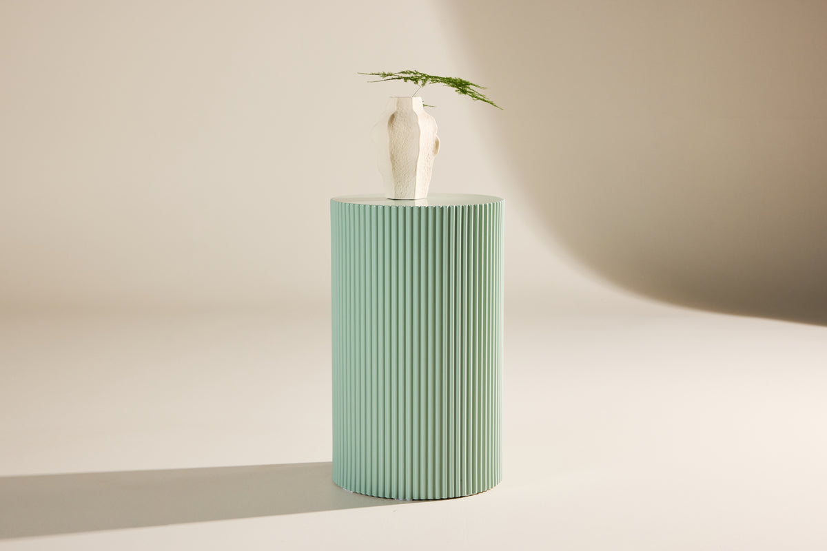 
Table d'appoint et sellette de fleurs design « Lenox » - Menthe