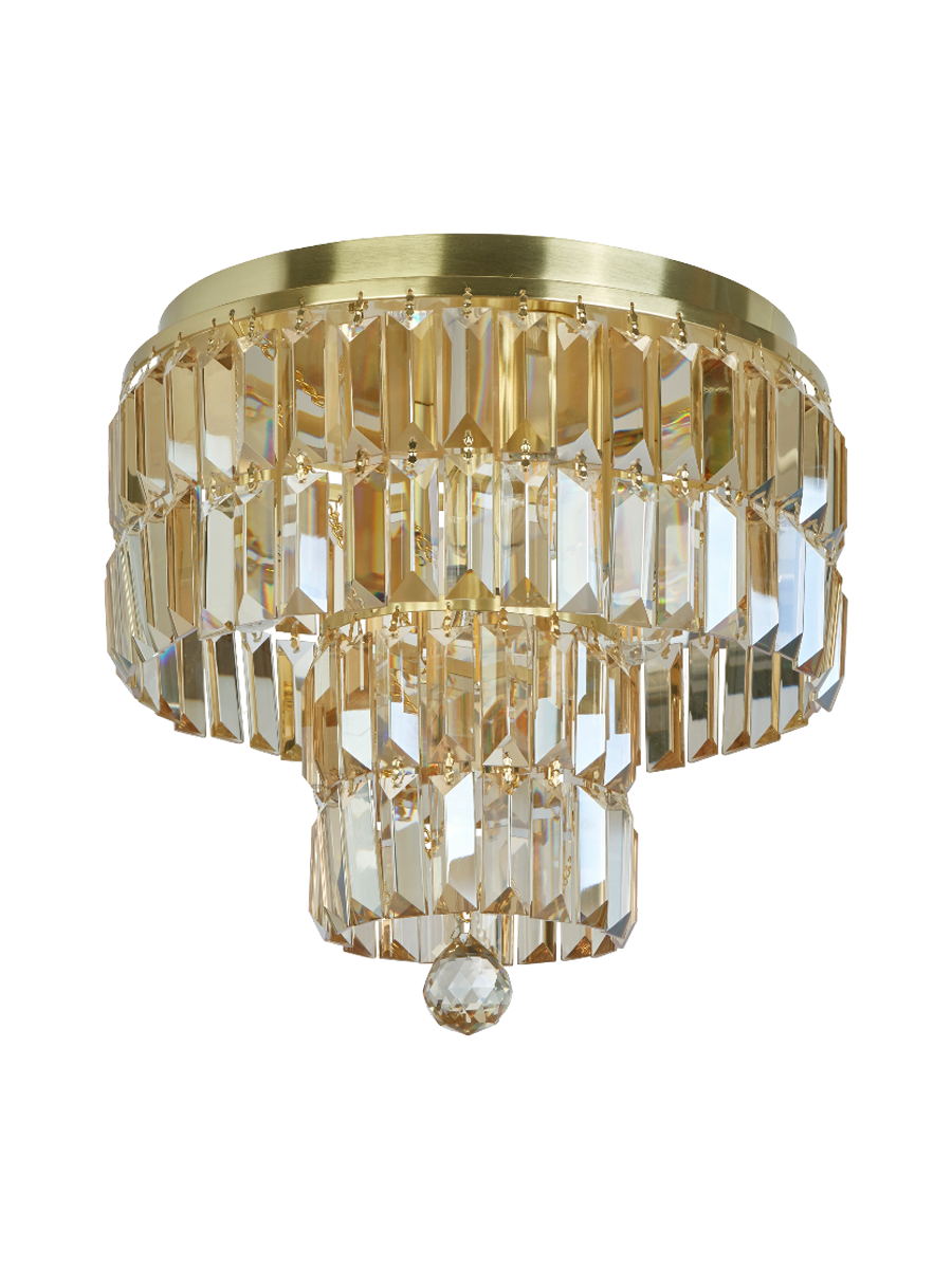 
Exclusive, Dimmable "Empire" Chandelier, Gold/Champagne - 4-light