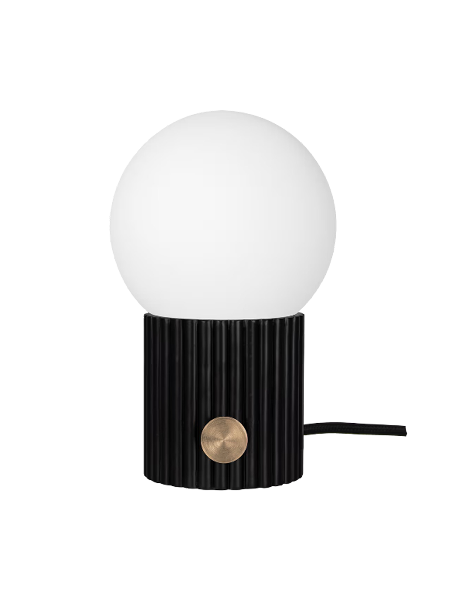 
Design Tischlampe „Hubble“ Ø 15/ H 23.5 cm - Schwarz