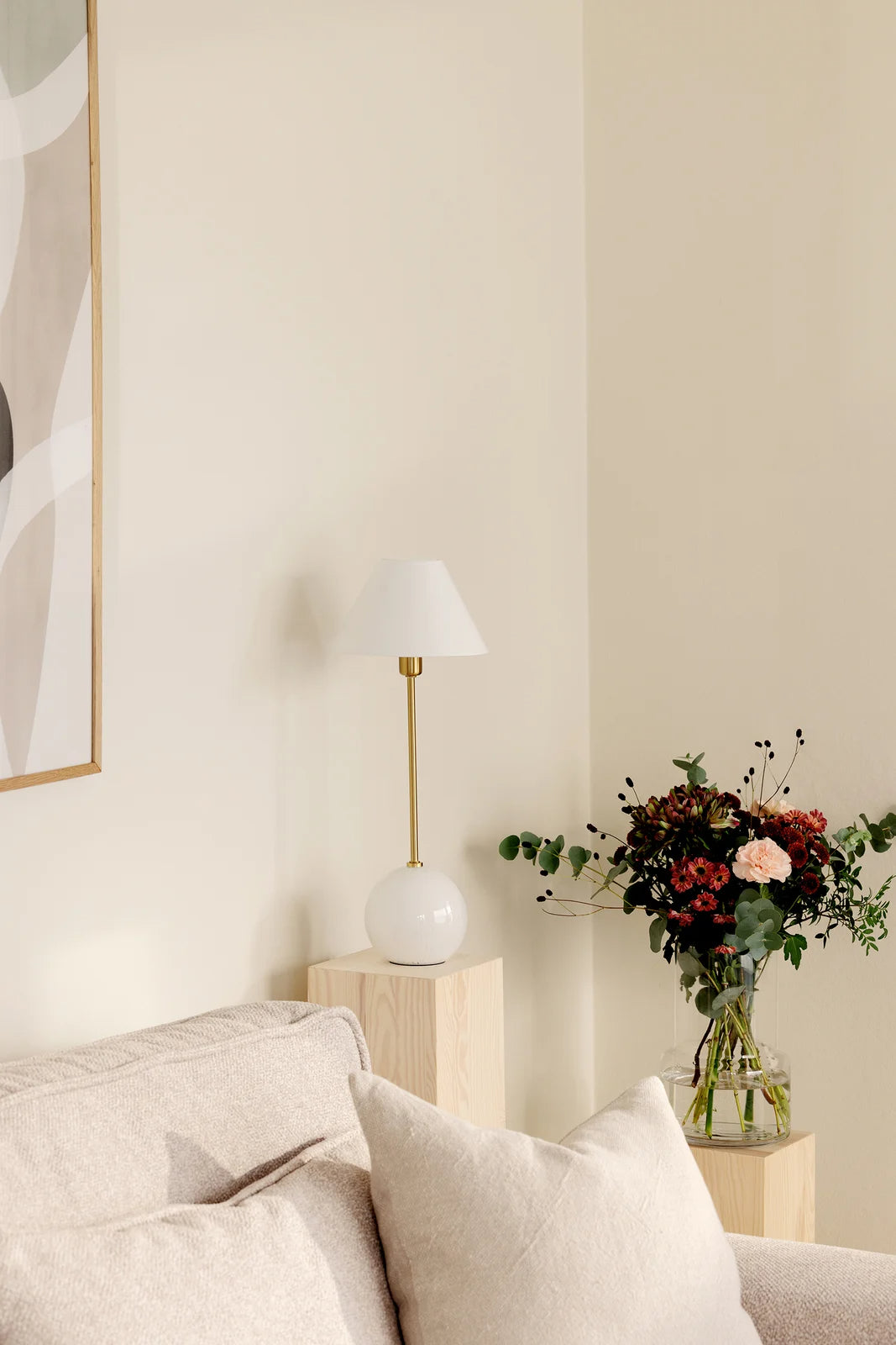 
Lampe de table design « Iris 20 » - Blanc