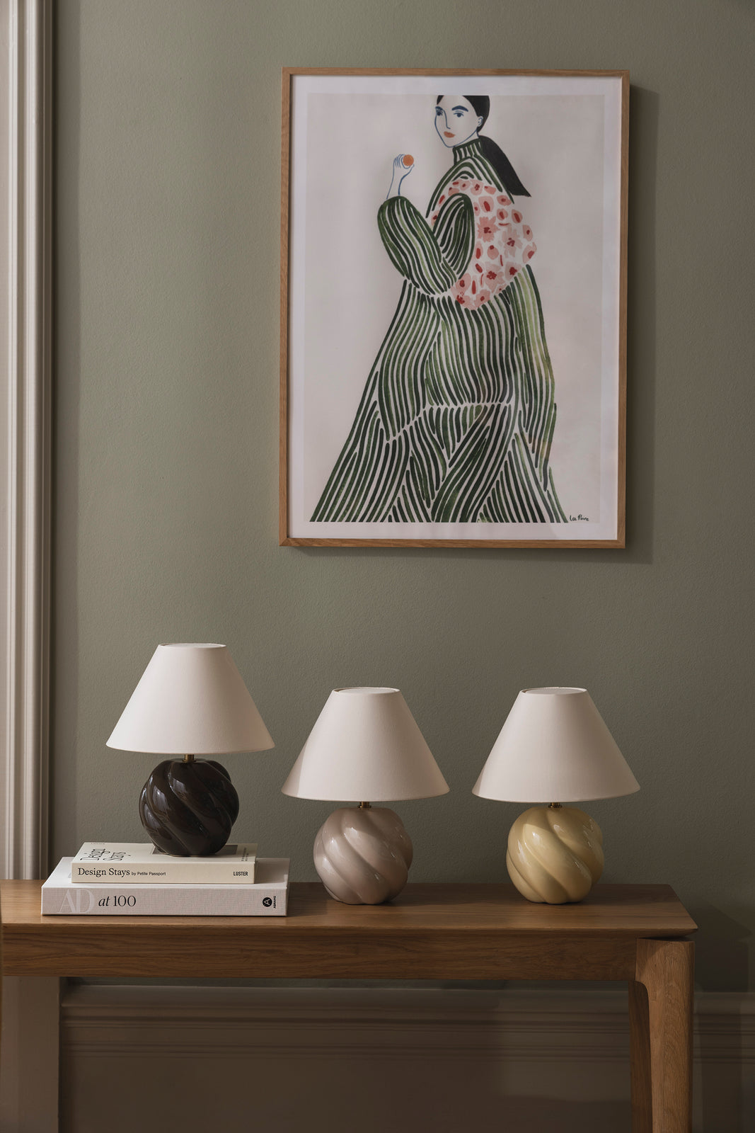 
Lampada da tavolo di design «Dahlia» - Beige