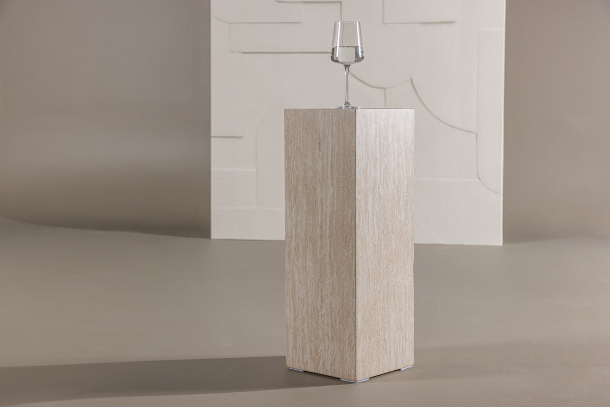 
Colonne pour fleurs et décoration "Ramsvik" - Hauteur 65 cm - Beige