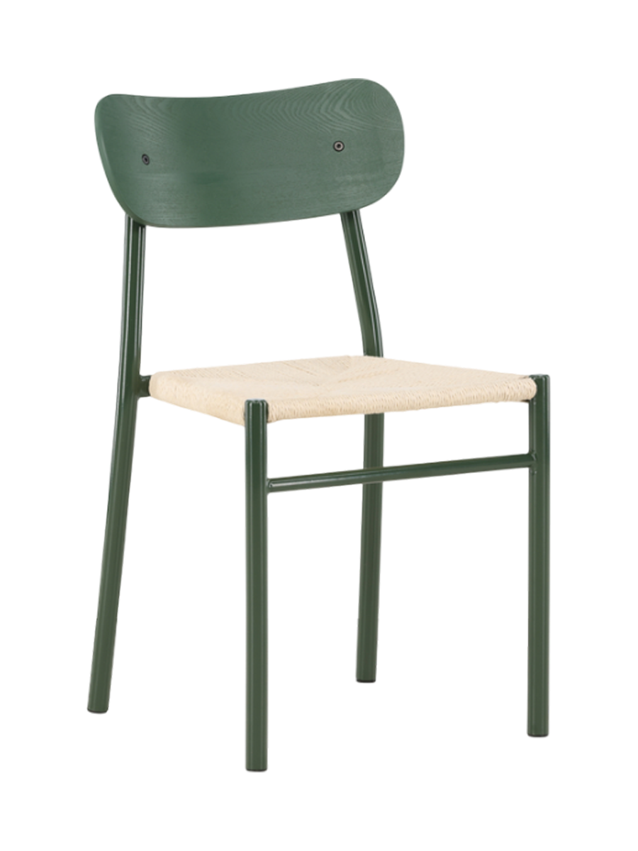 
Sedia da pranzo „Polly“ - Verde scuro/Beige