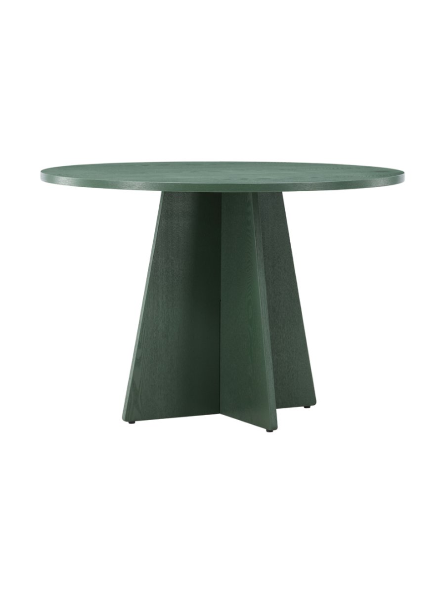 
Tavolo da pranzo rotondo di design „Bootcut“ Ø 110 cm - Verde
