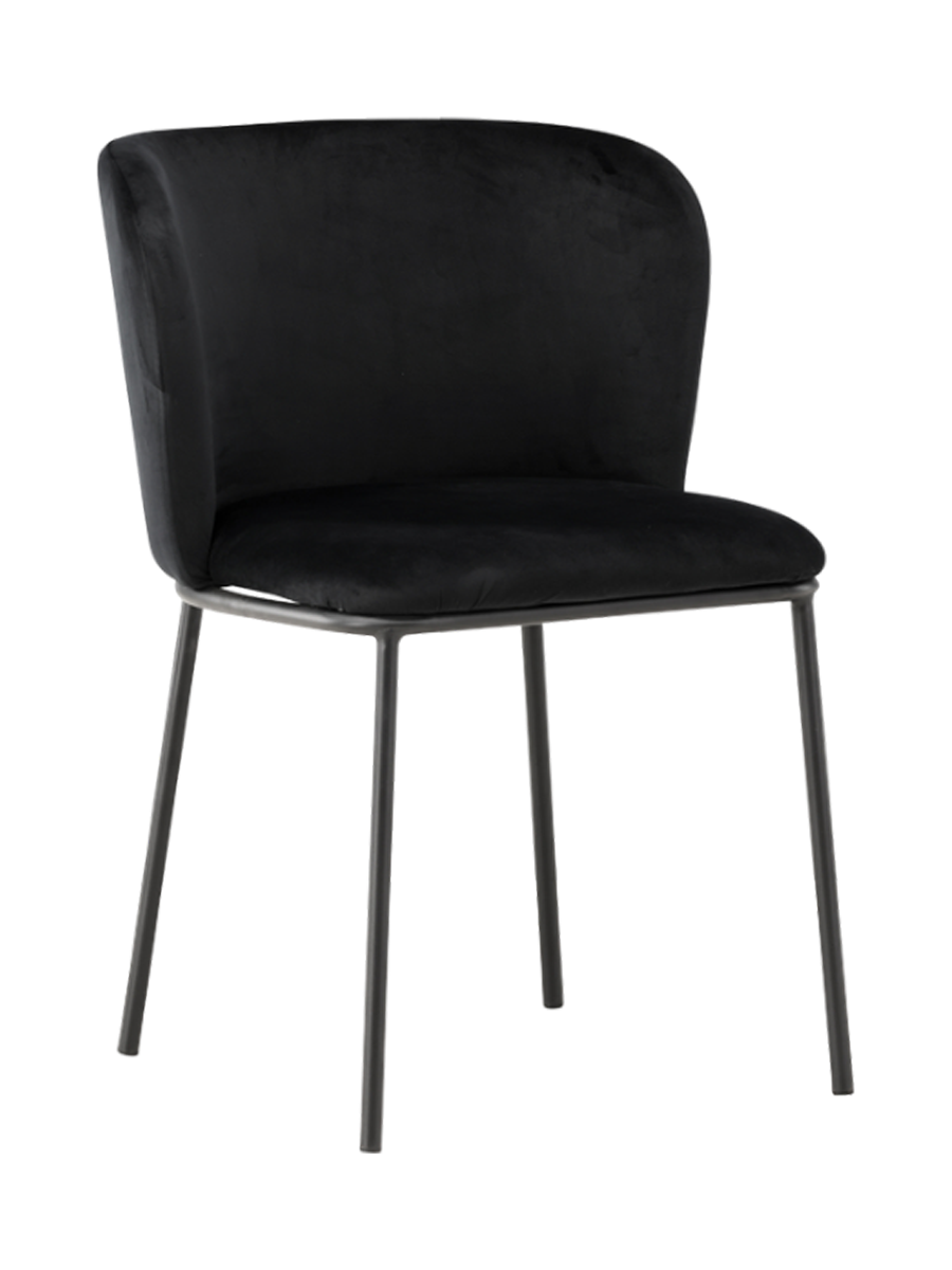 
Sedia da pranzo di design «Edina» - Nero