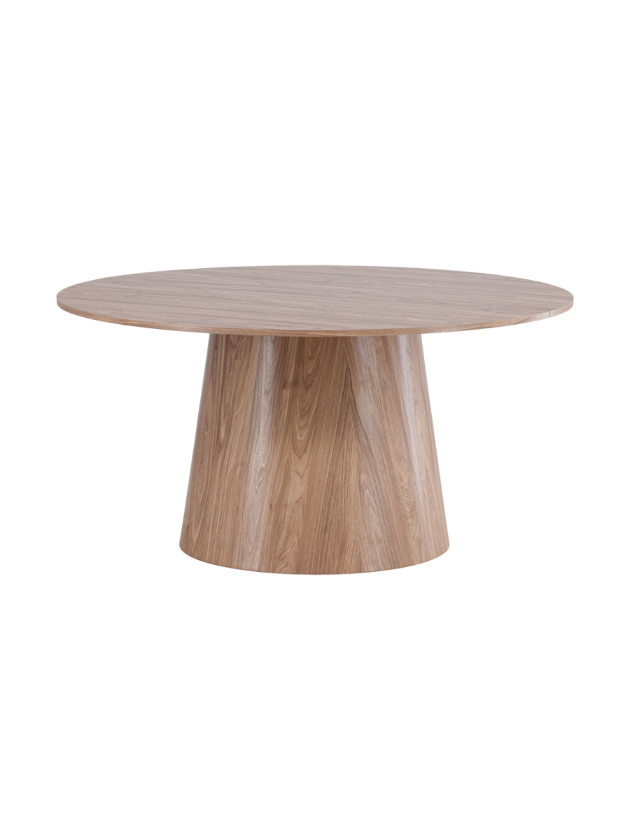 
Round Dining Table "Lanzo" Ø 150 cm - Brown