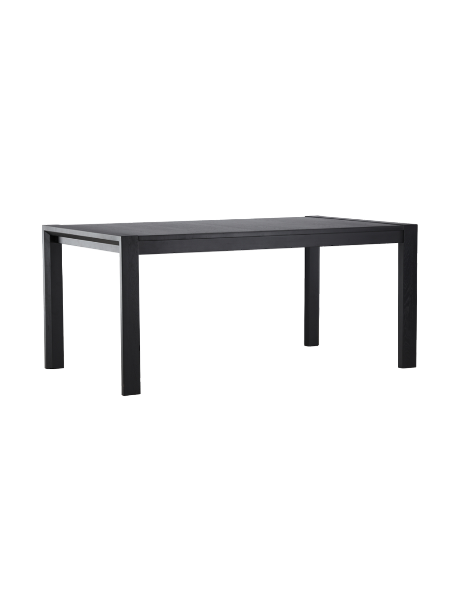 
Tavolo da pranzo di design massiccio allungabile „Slider“ 170-250 x 95 cm - Rovere Nero
