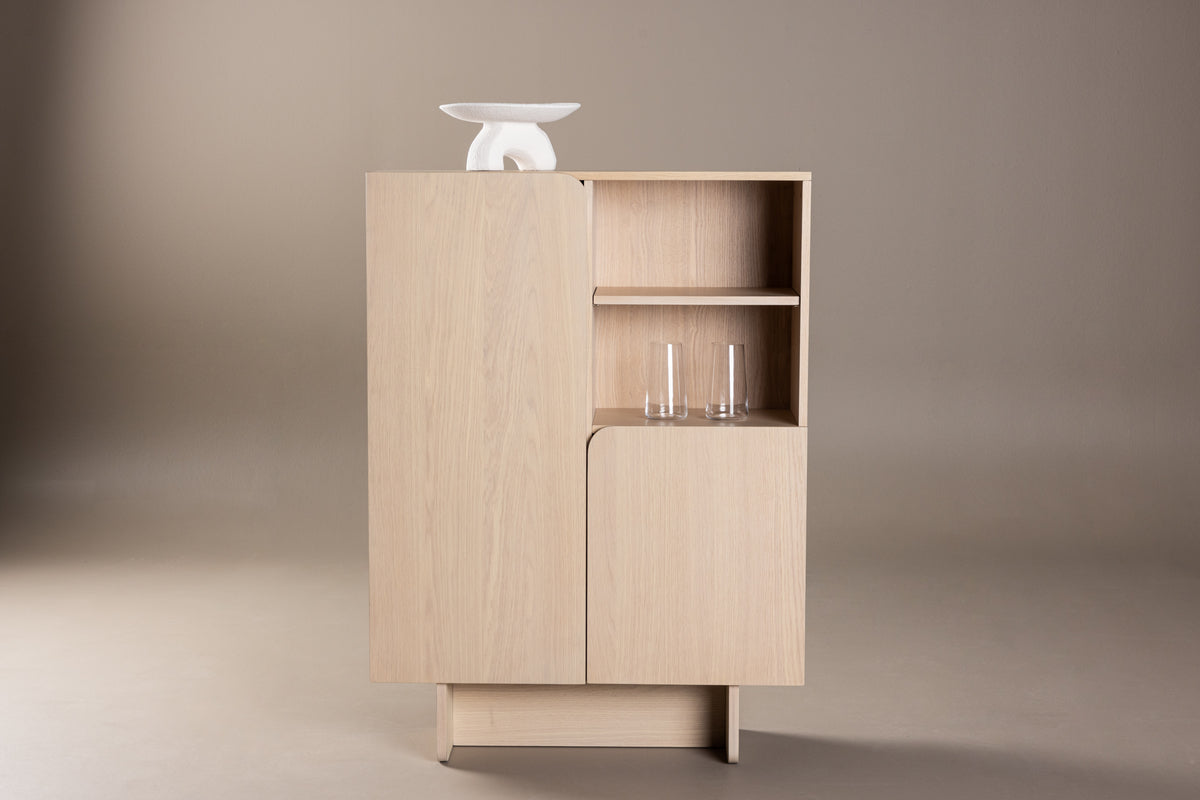 
Design Highboard „Tyresö“ - Whitewash