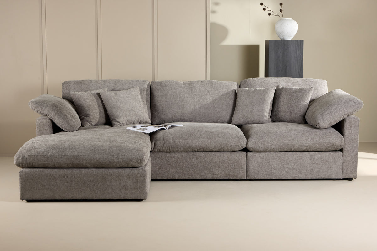 
4-Sitzer Design Ecksofa „Amalfi“ - Grau