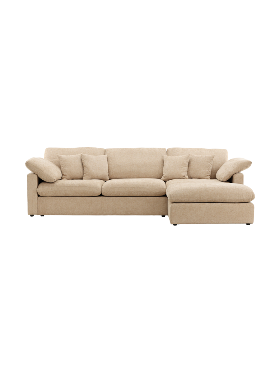 
4-Sitzer Design Ecksofa „Amalfi“ - Sand