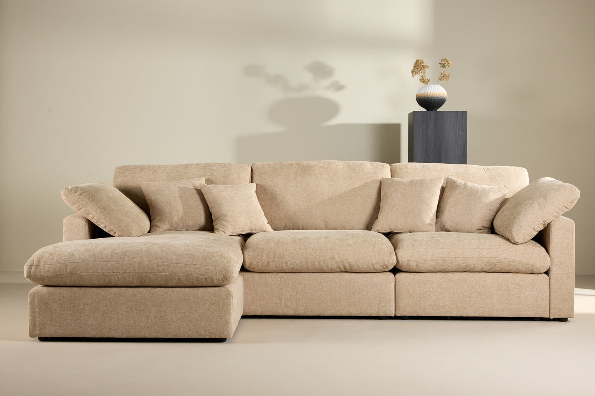 
4-Sitzer Design Ecksofa „Amalfi“ - Sand