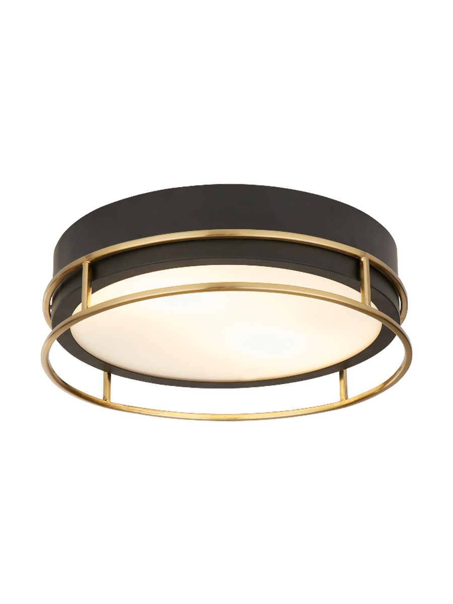 
Plafonnier/luminaire de salle de bain design dimmable « Phoenix » Ø 30 cm - Or