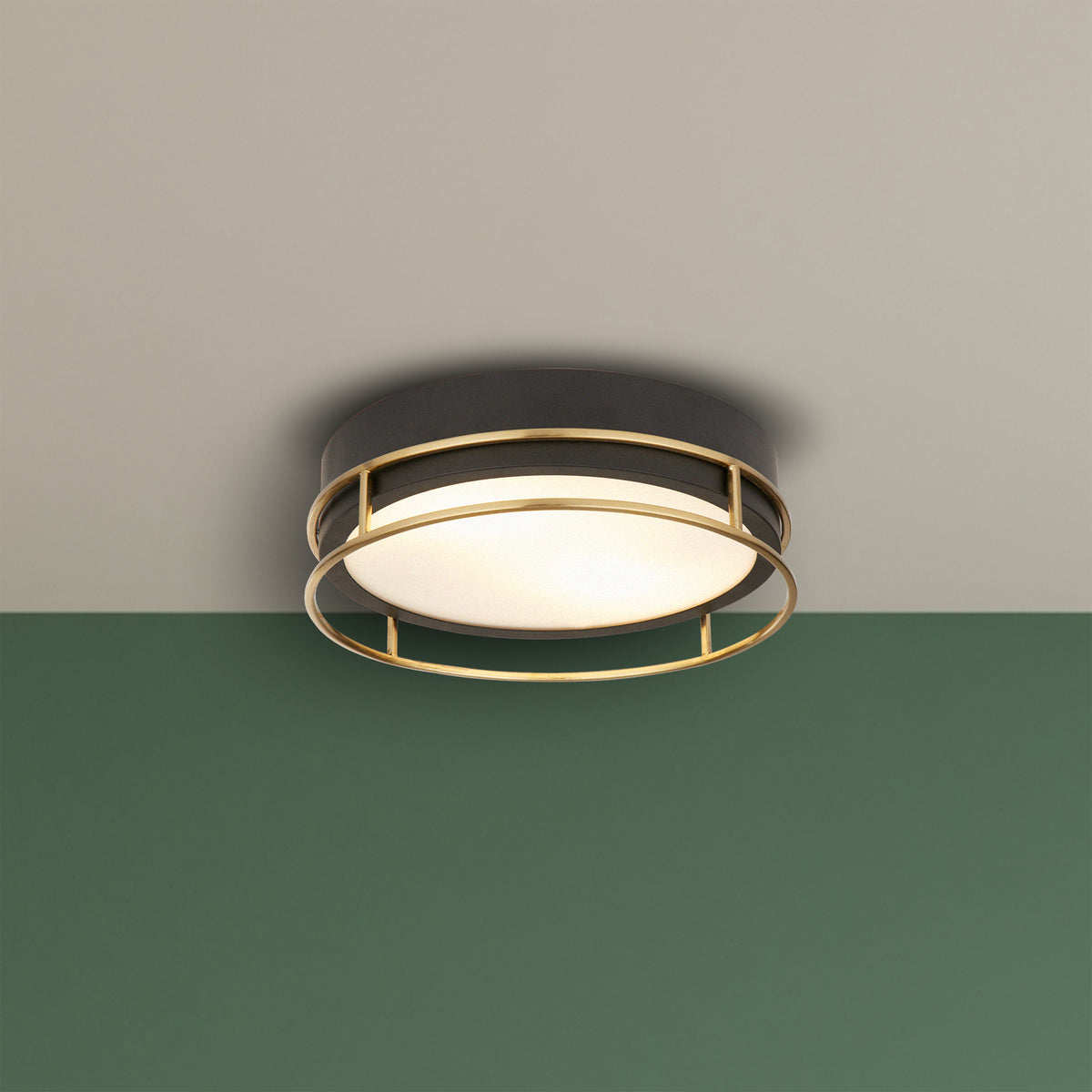 
Plafonnier/luminaire de salle de bain design dimmable « Phoenix » Ø 30 cm - Or