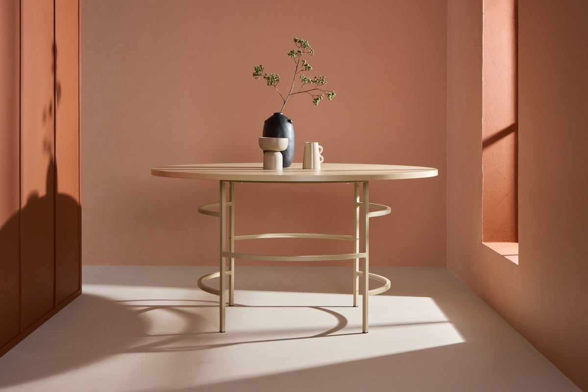 
Tavolo da pranzo rotondo di design „Copenhagen“ Ø 140 cm - Naturale