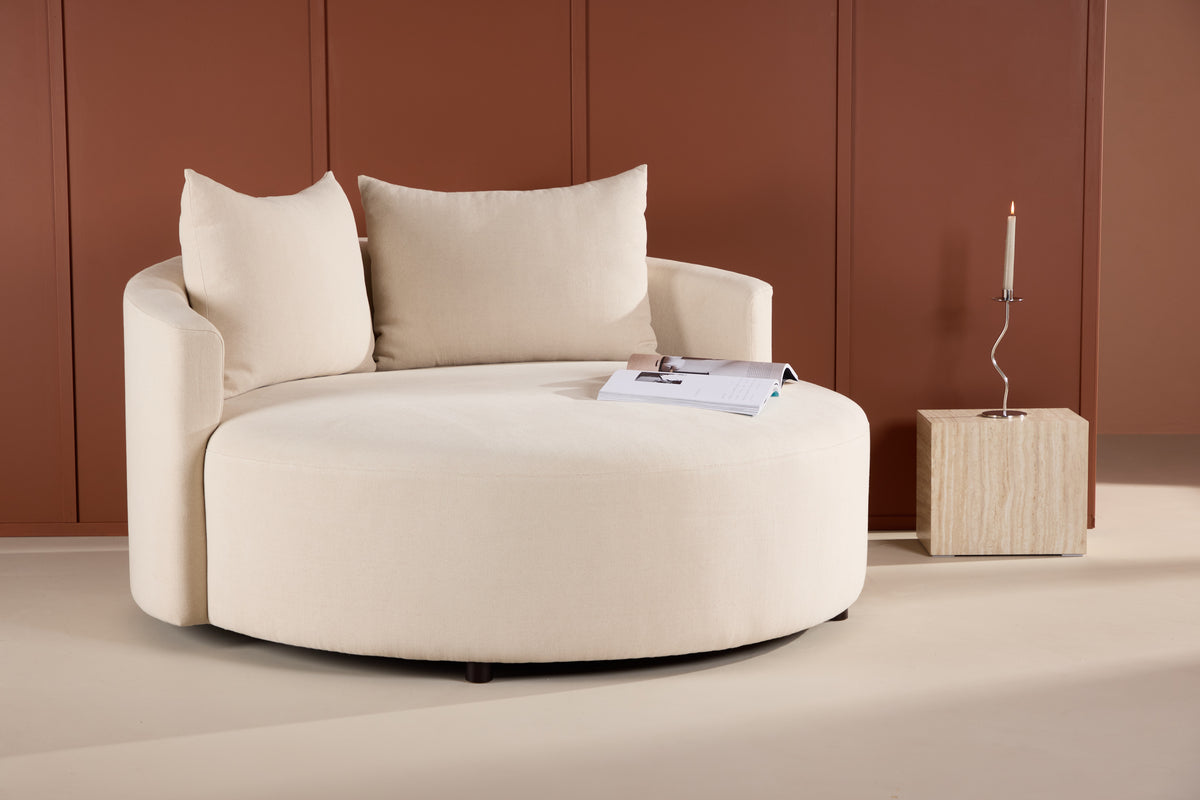 
Loveseat design «Kelso» deux places - Beige