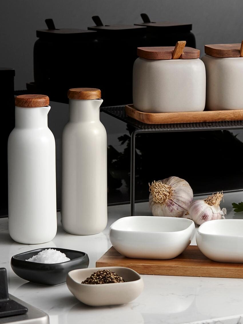 
Ensemble de 2 distributeurs à vinaigre et à huile « Essentials »
