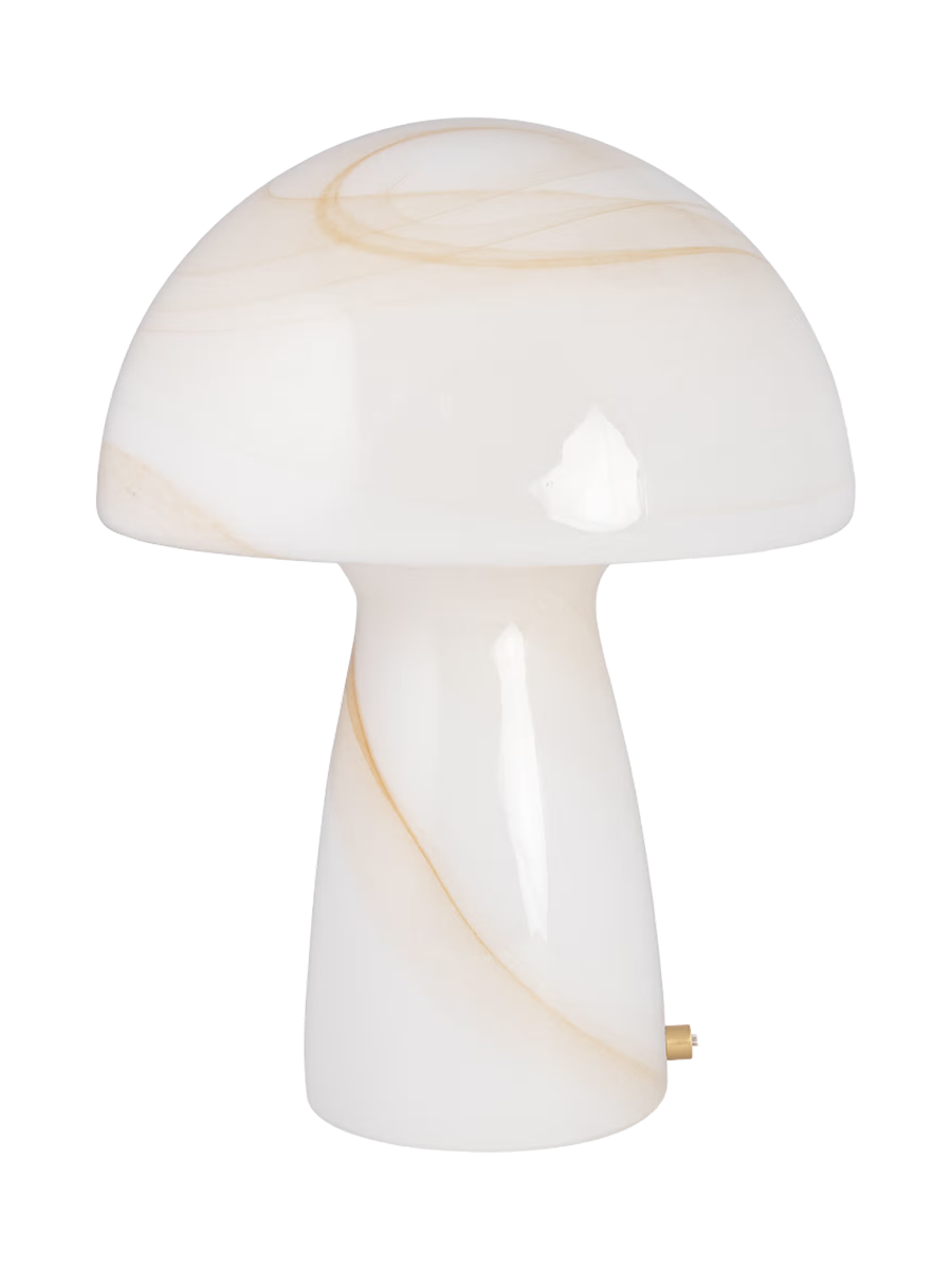 
Lampada da tavolo di design „Fungo Swirl“ in vetro soffiato a bocca - Piccolo, Ø 16 x Altezza 20 cm