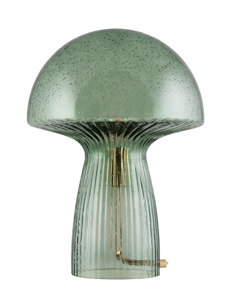 
Lampada da tavolo di design „Fungo“ in vetro soffiato a bocca, verde - Grande, Ø 30 x altezza 42 cm