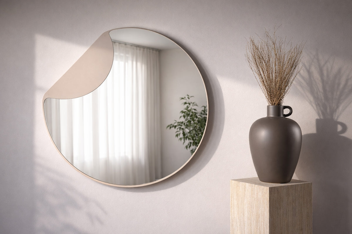 
Specchio da parete di design rotondo „Mai“ Ø 80 cm