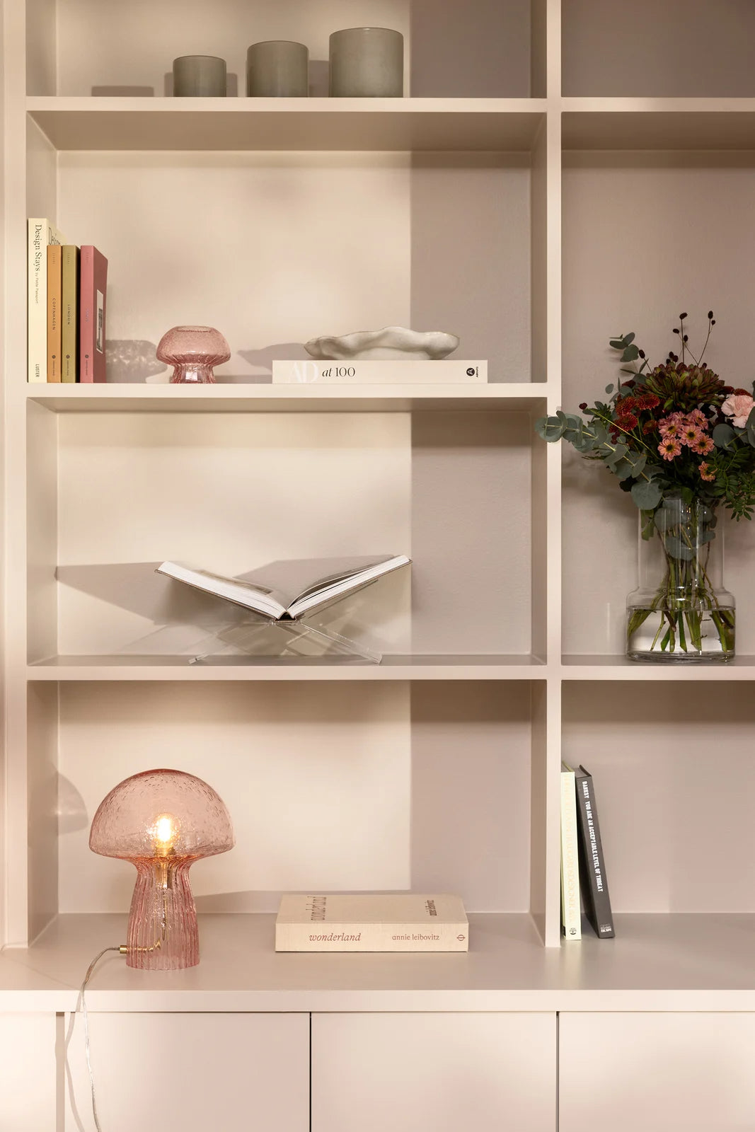 
Lampada da tavolo di design «Fungo» in vetro soffiato a bocca, rosa - Medio, Ø 22 x altezza 30 cm