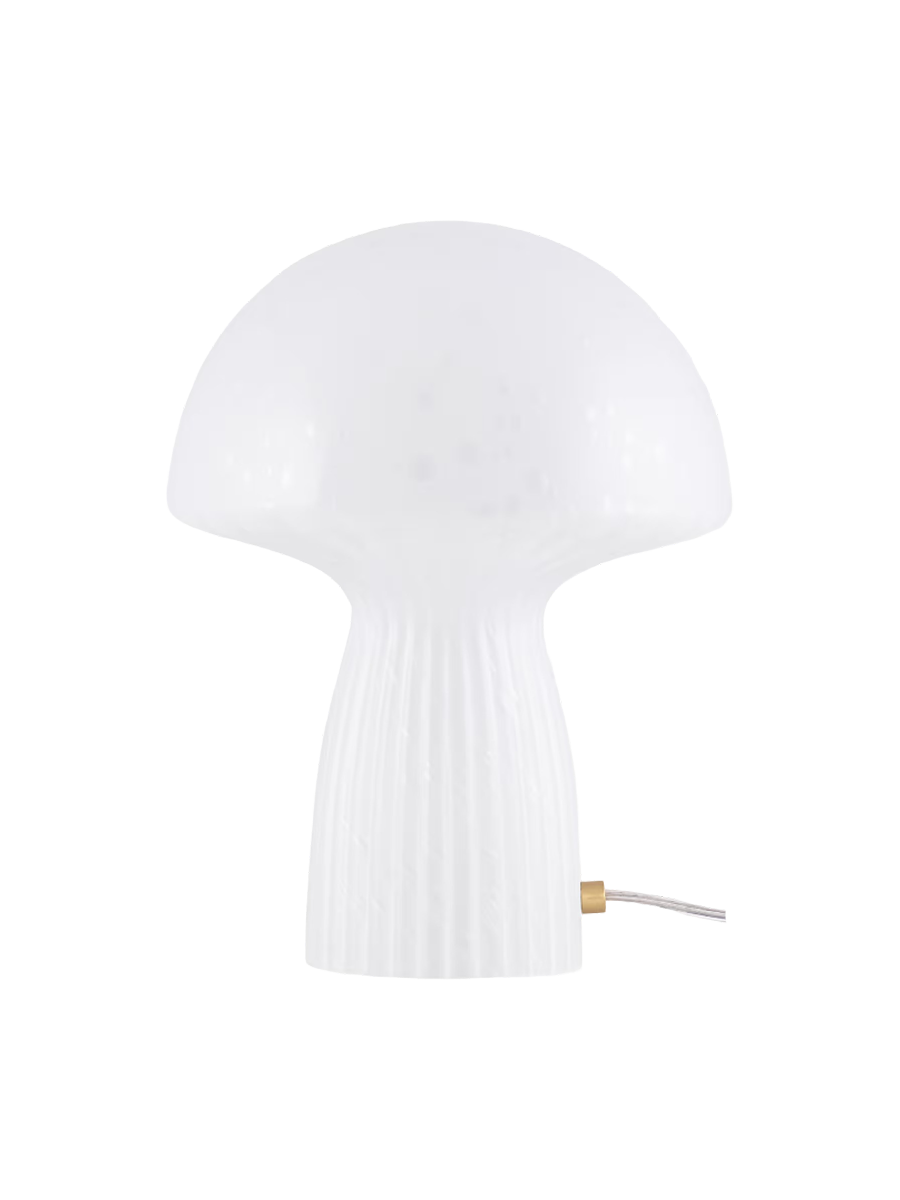 
Lampada da tavolo di design «Fungo» in vetro soffiato a bocca, bianco