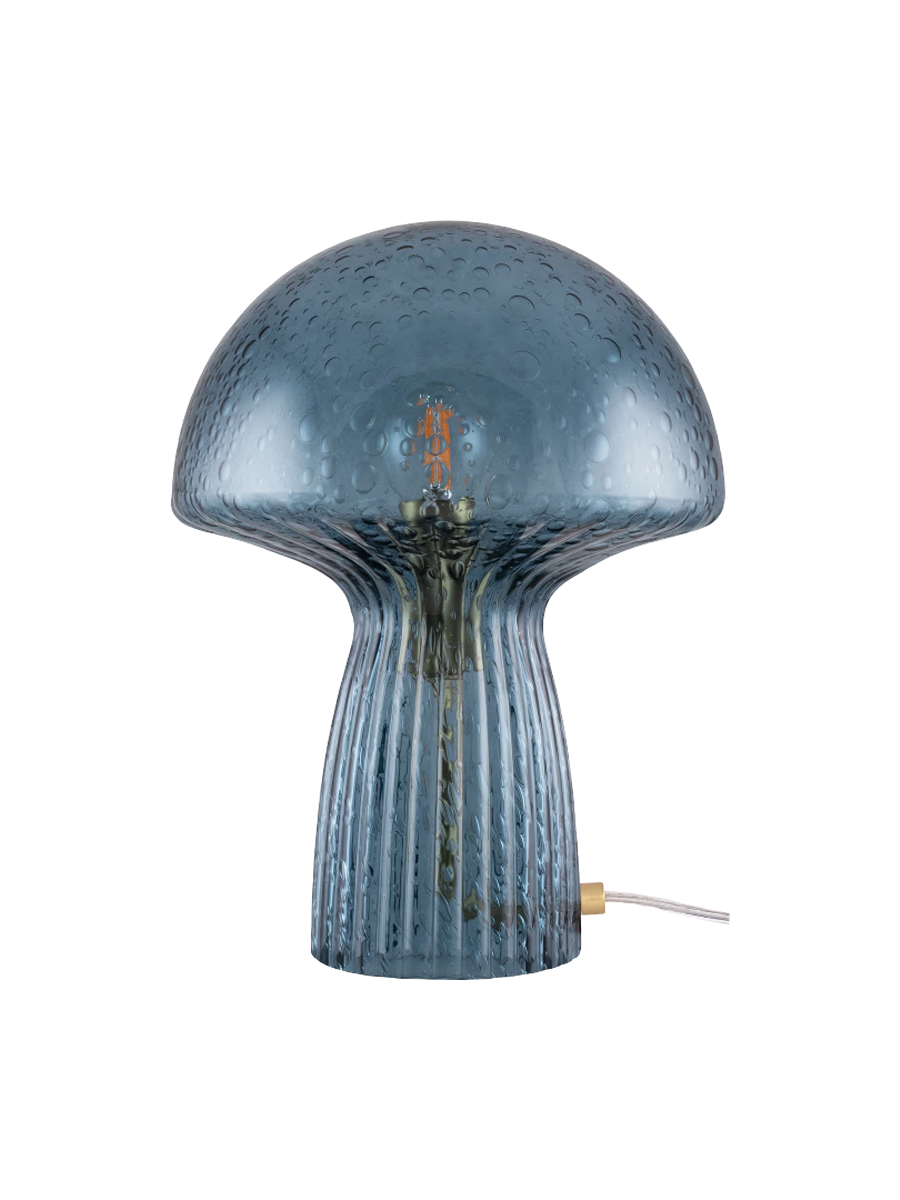 
Lampada da tavolo di design «Fungo» in vetro soffiato a bocca, blu