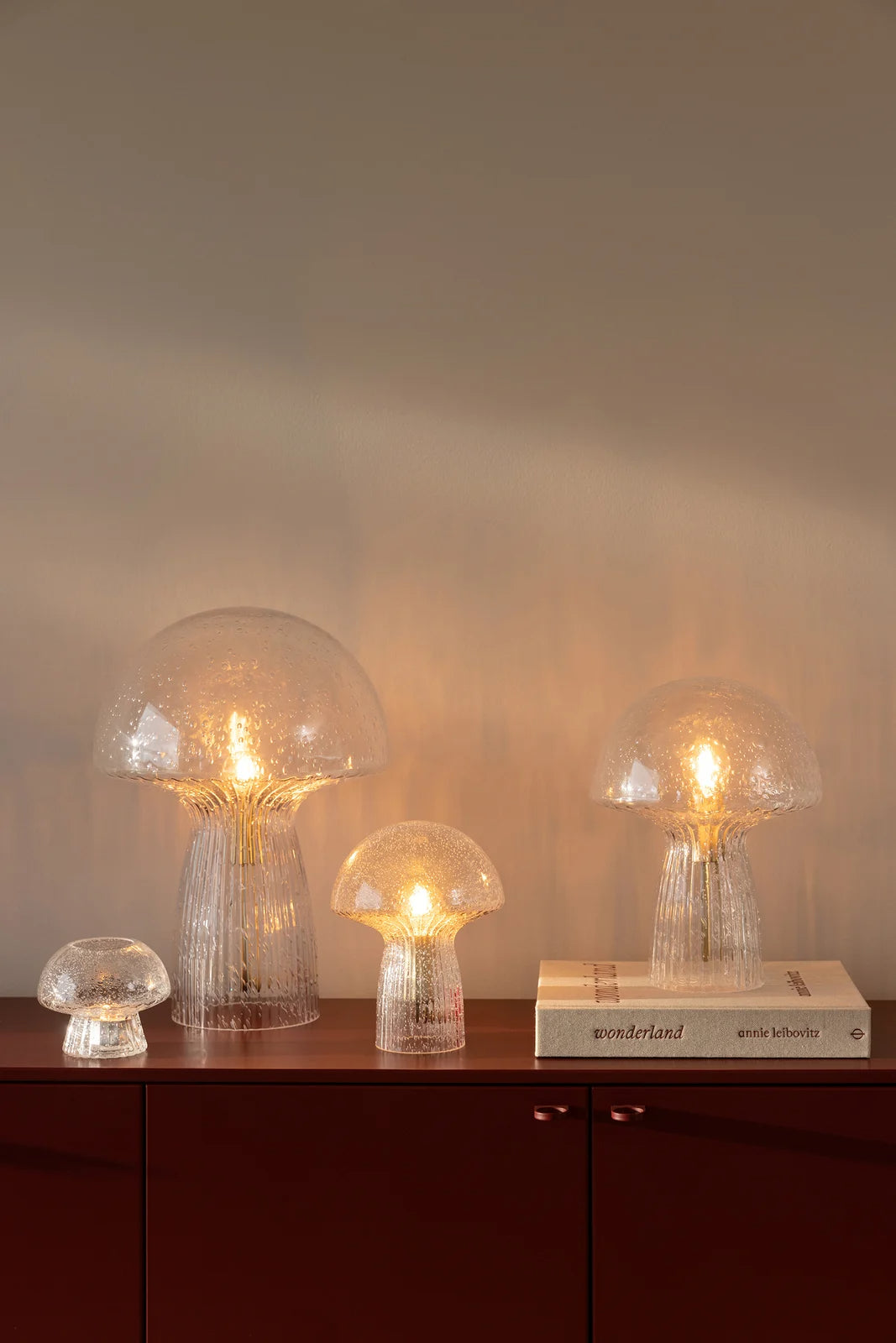 
Lampada da tavolo di design dimmerabile „Fungo Special Edition“, trasparente - Medio, Ø 22 x altezza 30 cm
