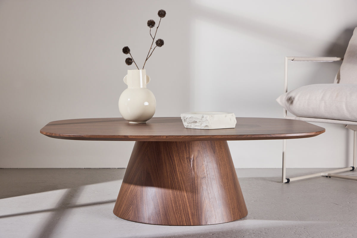 
Ovaler Design Couchtisch „Lanzo“ - Mocca