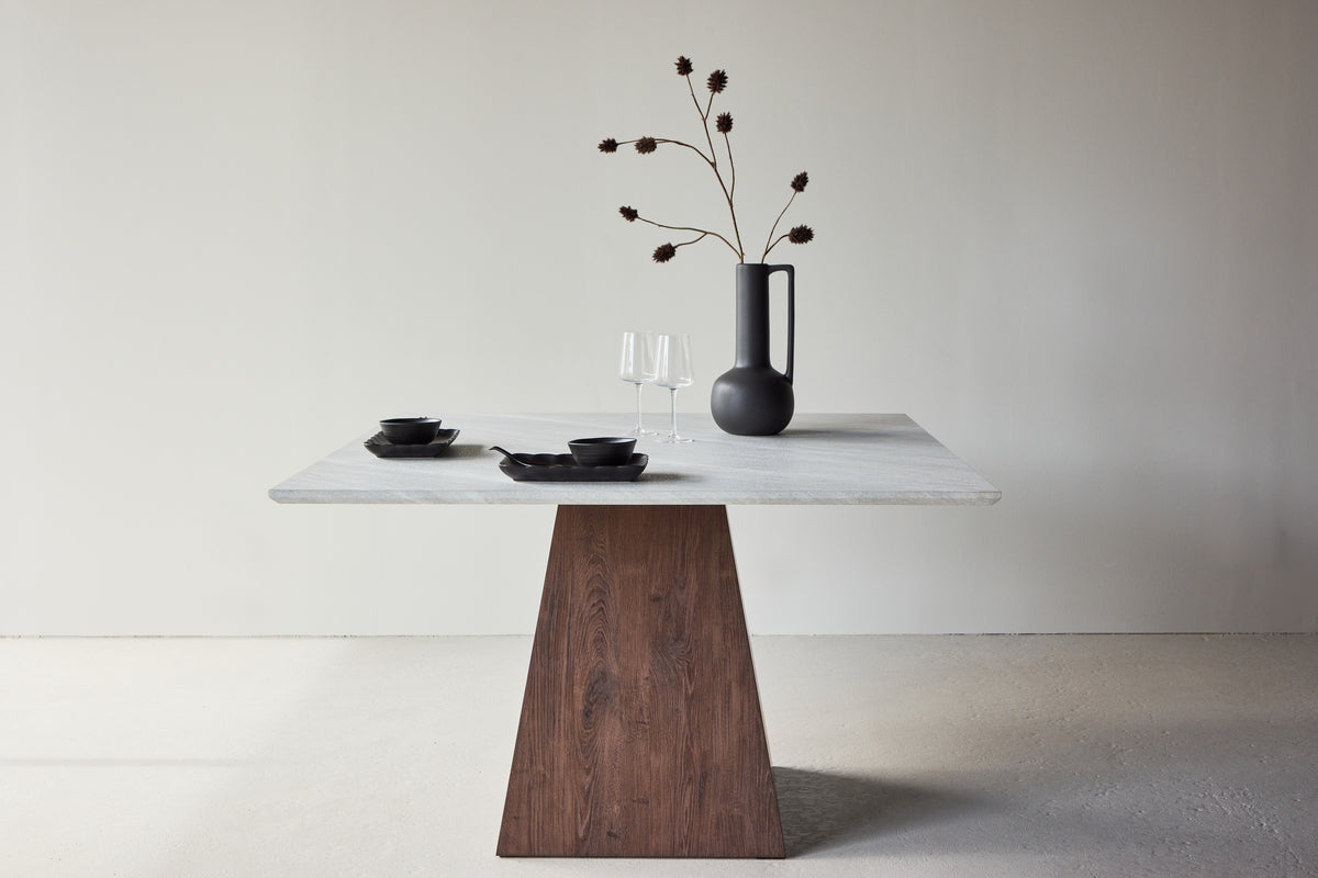 
Square Design Dining Table "Cael" 120 x 120 cm