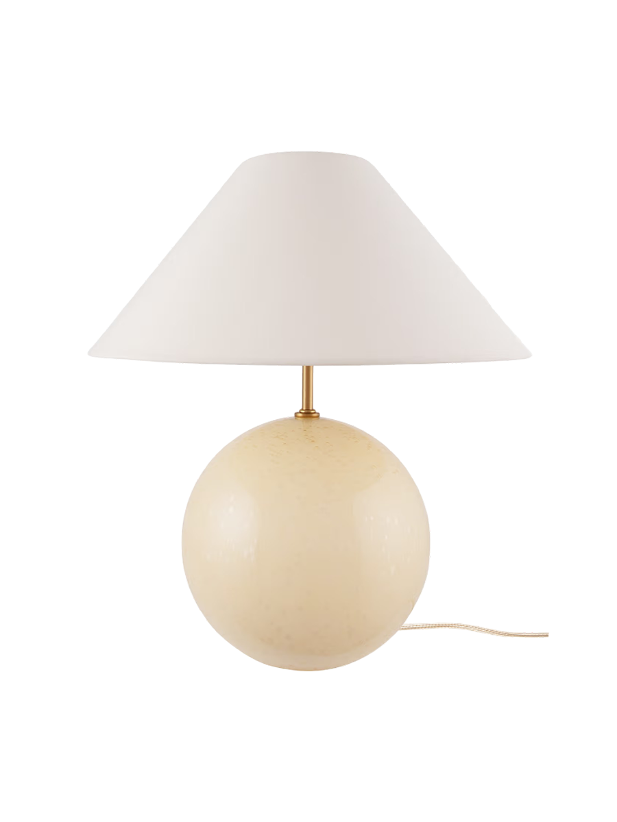 
Lampe de table design « Iris 35 » - Crème